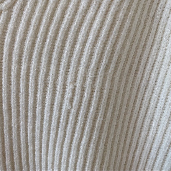 Cream Sweater with Lace Neckline - Picture 5 of 11